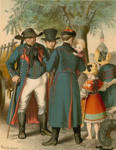 Tysk drakt, Pommern, Weitzacker av Albert Kretschmer
