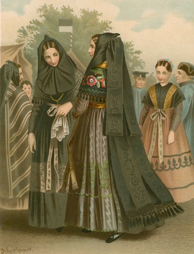 Tysk drakt, provinsen Sachsen, Dannstedt av Albert Kretschmer