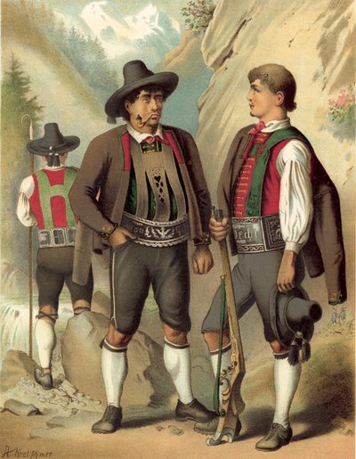Tysk drakt, Tyrol, Passeyer av Albert Kretschmer