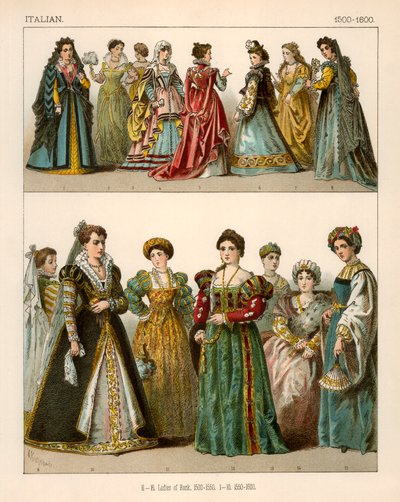 Italiensk kostyme 1500-1600 av Albert Kretschmer