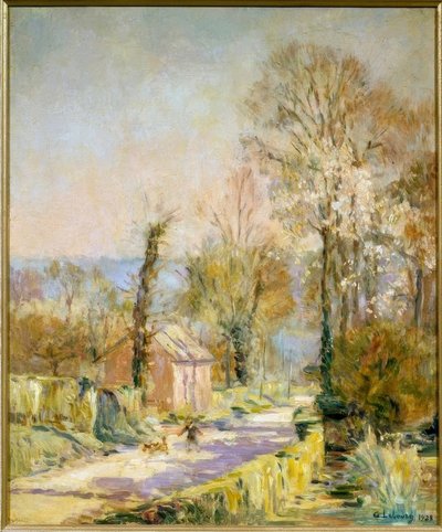 Vårstien i Saint-Vaast D’Equiqueville nær Di av Albert Lebourg