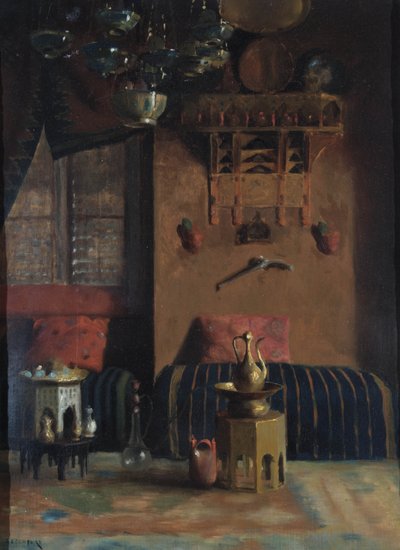 Sir Richard Burtons røykerom, 1889 av Albert Letchford