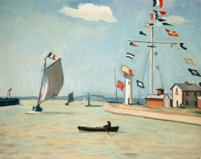 Havnen i Honfleur av Albert Marquet