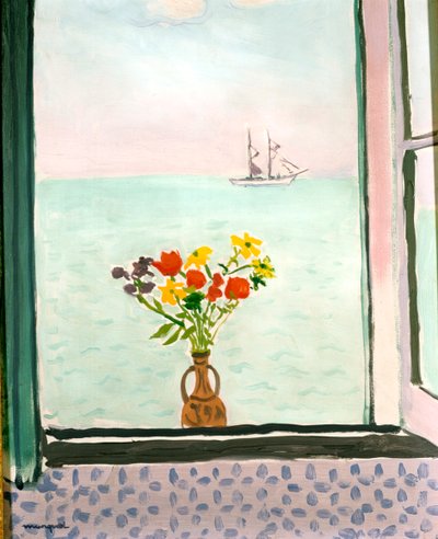 Vindu på La Goulette, 1926 av Albert Marquet