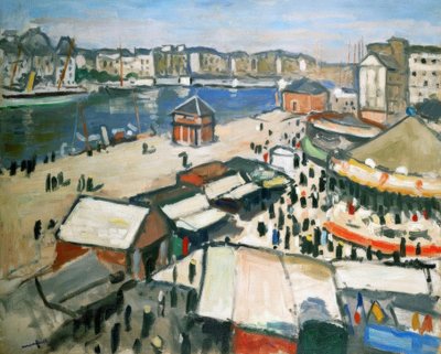 Fete foraine (tivoli). Olje på lerret av Albert Marquet