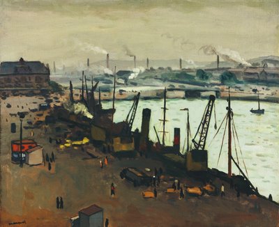 Havnen i Boulogne-sur-Mer av Albert Marquet