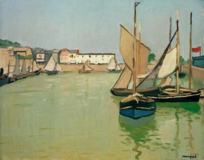Havnen i Honfleur av Albert Marquet