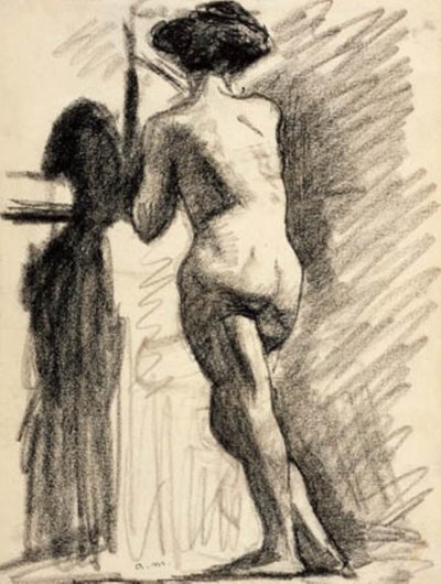 Modell i baren av Albert Marquet