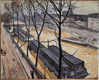 Paris om vinteren (Quai de Bourbon) av Albert Marquet