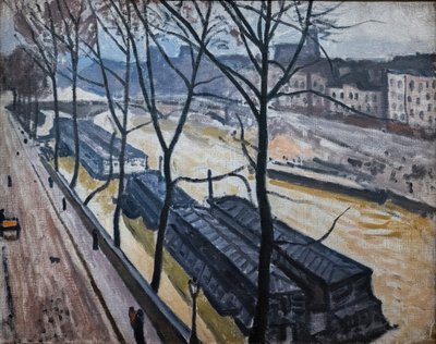 Paris om vinteren. Quai Bourbon av Albert Marquet