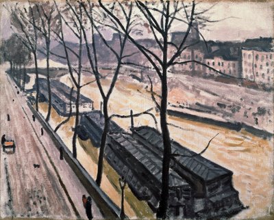 Paris om vinteren. Quai Bourbon, 1907. av Albert Marquet
