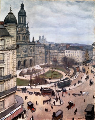 Place de la Trinité i Paris, 1911. av Albert Marquet
