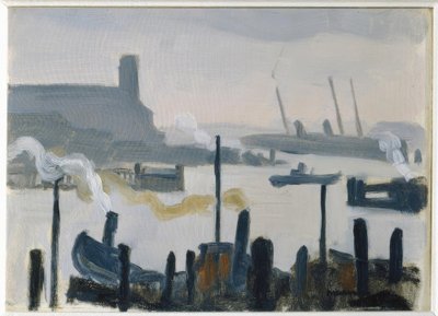 Hamburg havn av Albert Marquet