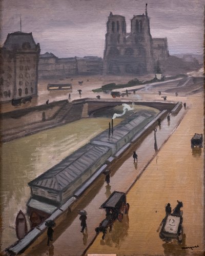 Regnfull dag. Notre Dame de Paris av Albert Marquet