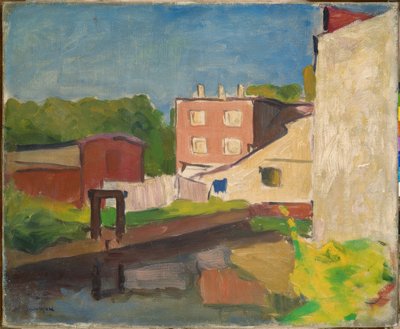 Rosa hus i Arcueil av Albert Marquet