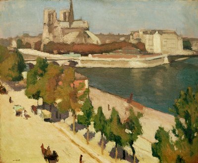 Apsiden til Notre-Dame, Paris av Albert Marquet