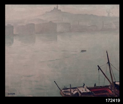 Havnen i Marseille av Albert Marquet
