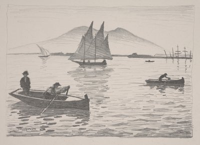 Havnen i Napoli av Albert Marquet
