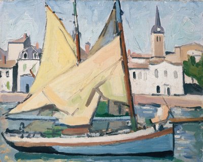 Yachten og kirken, La Chaume av Albert Marquet