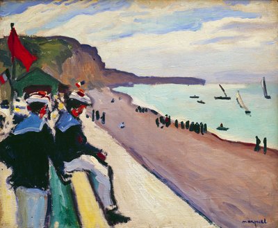 Stranden i Fecamp av Albert Marquet