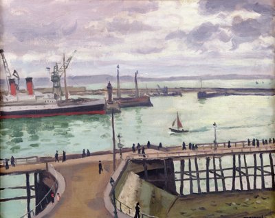 Den ytre havnen i Le Havre, l