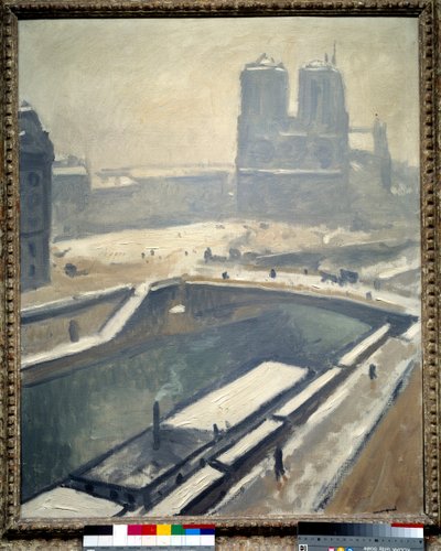 Utsikt over katedralen Notre Dame de Paris av Albert Marquet