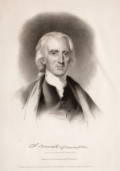 Charles Carroll fra Carrollton, Maryland, 1832. av Albert Newsam