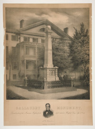 Gallaudet-monumentet av Albert Newsam