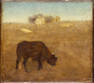 Evening Glow, den gamle røde kua, tidlig til midten av 1870-tallet av Albert Pinkham Ryder
