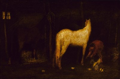 I stallen, før 1911. av Albert Pinkham Ryder