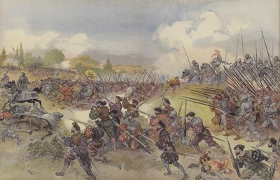 Slaget ved Cerisoles av Albert Robida