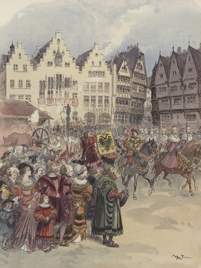 Valg til imperiet (28. juni 1519) av Albert Robida