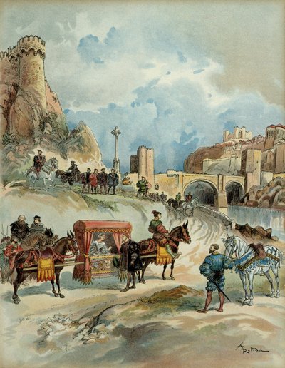 Marguerite av Angouleme (eller Navarre, noen ganger fra Alencon av Albert Robida