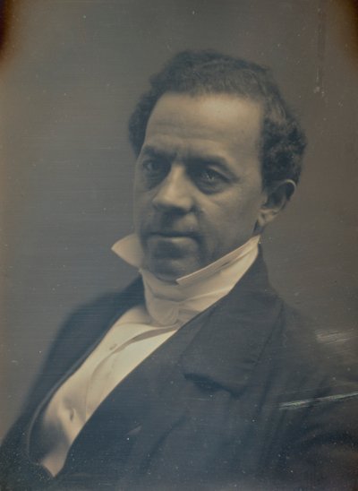 Gentleman i formell krage og hvitt slips av Albert Sands Southworth