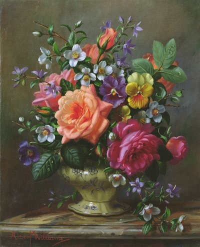 AB1112 Roser og stemorsblomster av Albert Williams