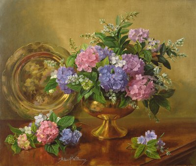 AB2112 Hortensia og syriner av Albert Williams