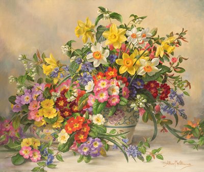AB/296 Vårblomster og Poole Pottery av Albert Williams