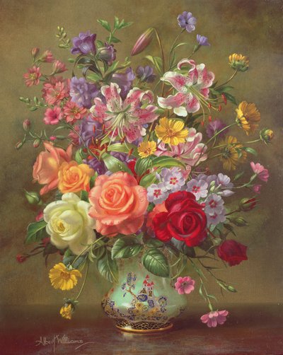 AB316 A Summer Floral Arrangement, 1996 av Albert Williams