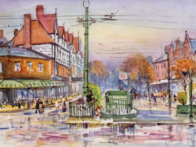 Lytham (farge litho) av Albert Woods