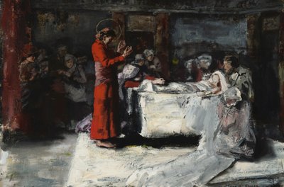 Oppdragelsen av Jairis lille datter av Albert von Keller