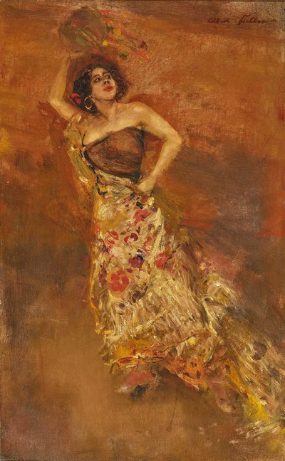 Den spanske danseren Caroline Otèro som Carmen. av Albert von Keller