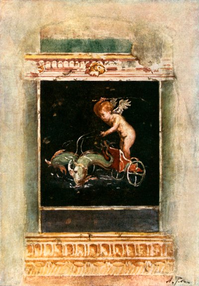 Dekorativt panelbilde fra House of the Vettii av Alberto Pisa