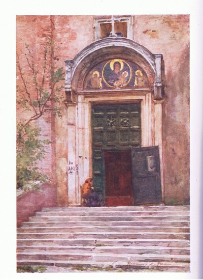 Inngang til Ara Coeli, fra Forum, fra Roma utgitt av A & C Black Ltd, 1925 av Alberto Pisa
