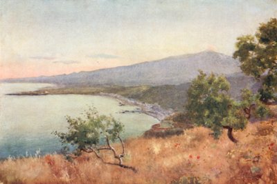 Etna, Giardini og Schiso fra Taormina av Alberto Pisa