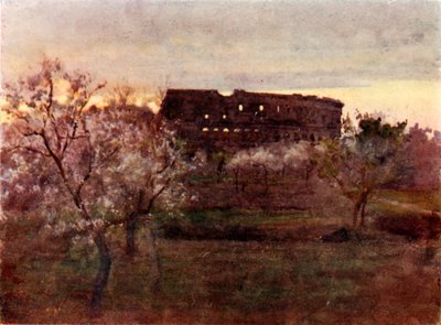Colosseum ved solnedgang av Alberto Pisa