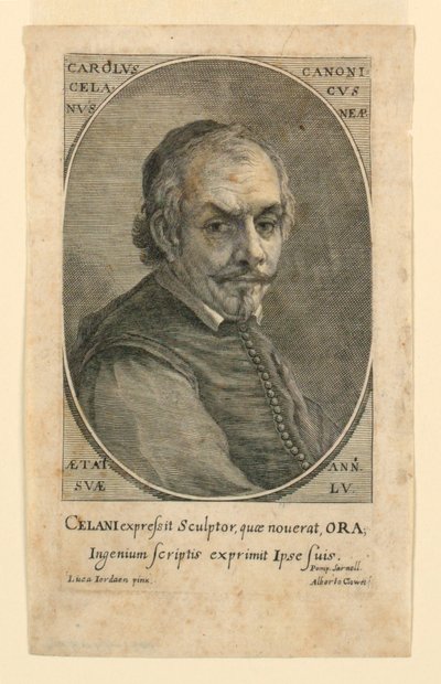 Portrett av Charles Celanus (Celani) av Albertus Clouwet