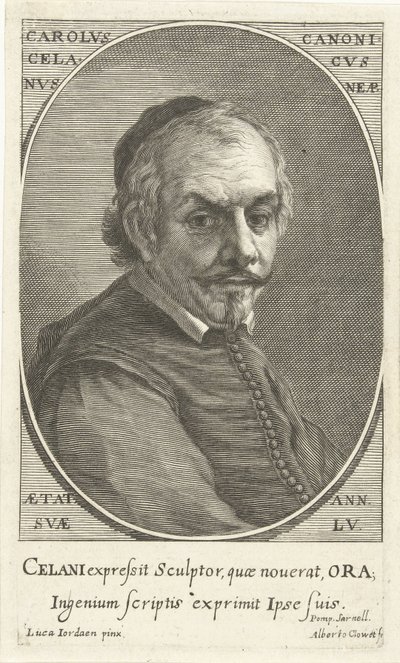 Portrett av Carolus Celanus av Albertus Clouwet
