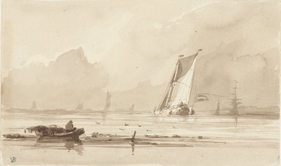 sjølandskap av Albertus van Beest
