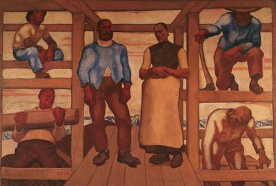 De levende av Albin Egger Lienz