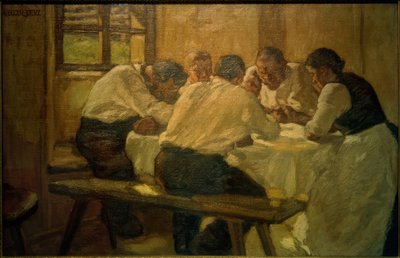 Lunsj (suppen, versjon II) av Albin Egger Lienz